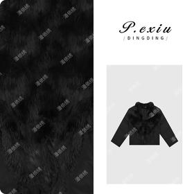 A008潘依绣丁丁宠粉【迷雾岛屿】90%白鸭绒兔毛领时髦感羽绒服B121