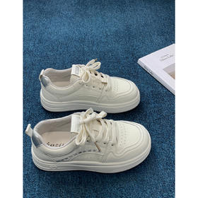 【YW】无忧购26春季新款厚底透气休闲板鞋爱心百搭小白鞋MIS-6065（3.7截单后3-7天发货)