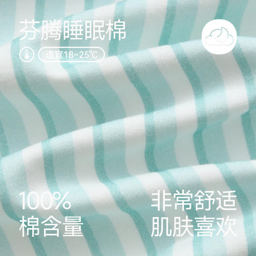 【品牌直发 换季焕新】芬腾女士纯棉长袖睡衣居家春秋季全棉休闲宽松条纹开衫家居服套装 商品图1