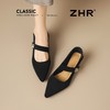 ZHR则则尖头方扣粗跟玛丽珍鞋女鞋2026新款法式优雅简约浅口单鞋 商品缩略图4