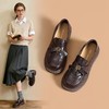ZHR真皮山茶花英伦风小皮鞋2026春季新款通勤女鞋百搭单鞋乐福鞋 商品缩略图2