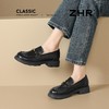 ZHR则则复古抓皱平底乐福鞋2026春季新款轻便百搭舒适通勤小皮鞋 商品缩略图0