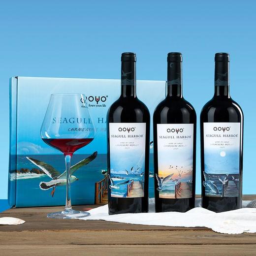 傲鱼智利原装原瓶进口红酒干红葡萄酒水果酒整箱礼盒装 商品图1