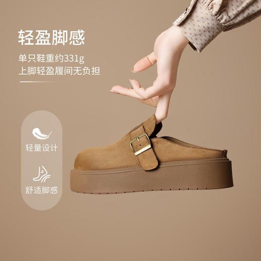 ZHR【厚底增高4cm】勃肯拖鞋2026春季新款复古软底小个子一脚蹬 商品图1
