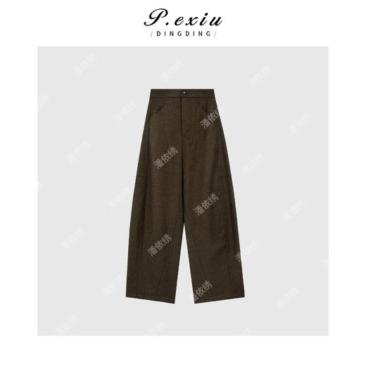 04-2潘依绣丁丁宠粉极简氛围感长裤休闲裤Q17450 商品图0