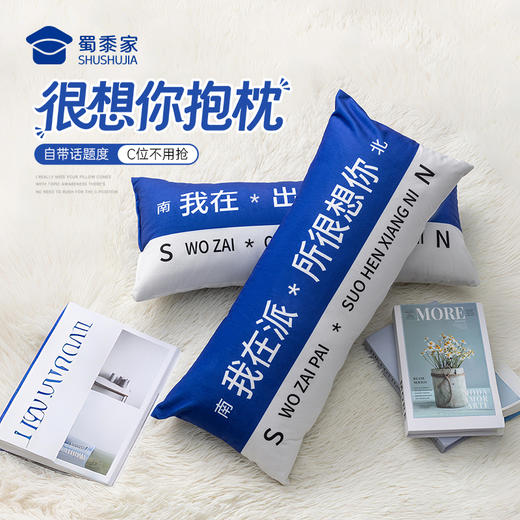 【很想你抱枕】创意卡通抱枕办公日用靠枕靠垫一枕多用 商品图0
