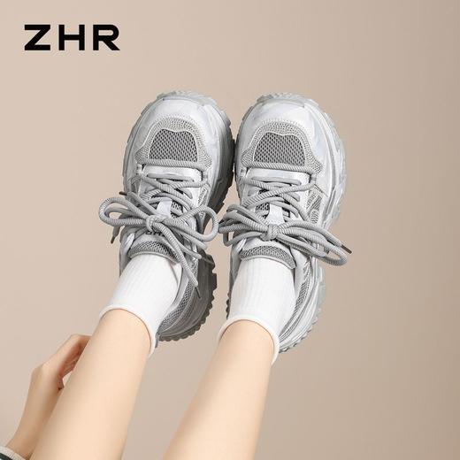 ZHR则则厚底老爹鞋女2026春季新款增高鞋巨好看运动鞋百搭休闲鞋 商品图9