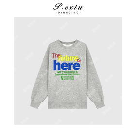 D2韩版百搭字母加绒圆领卫衣 Q56042