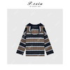 A008潘依绣丁丁宠粉【冬日序曲】羊驼-毛撞色条纹减龄感连帽毛呢外套 ZX24207 商品缩略图2