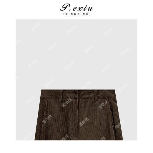 04-2潘依绣丁丁宠粉韩系灯芯绒长裤休闲裤Q1905 商品图2