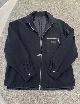 男款有领拉链外套la010