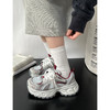 【YW】无忧购春季新款厚底增高网面透气轻便撞色休闲运动老爹鞋MIS-5681（3.7截单后3-7天发货) 商品缩略图1