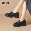 ZHR则则头层牛皮双环扣厚底乐福鞋2026春季新款气质舒适通勤单鞋 商品缩略图8
