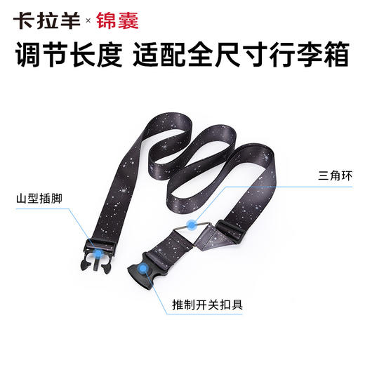 【捆箱带】可调节长度行李箱捆绑带适配全尺寸行李箱CN0653 商品图5