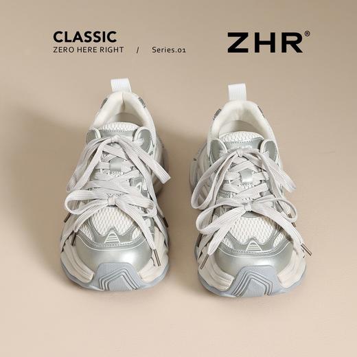 【6.5cm】ZHR星芒厚底老爹鞋女百搭内增高鞋2026新款透气运动鞋女 商品图8
