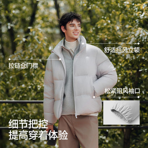 轻松羽绒|森马羽绒服男三防外套发热保暖面包服冬2025新款抗静电 商品图3