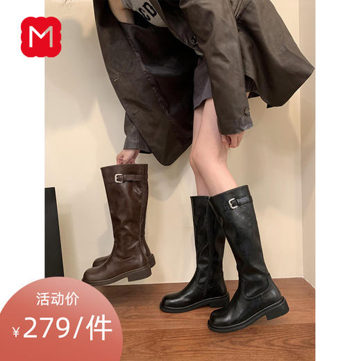 GZ时尚秋冬百搭不过膝长靴(LH)(LD)-纪念日百货167043281 商品图0