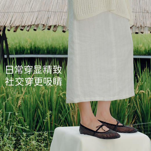 7or9玛丽珍网纱平底单鞋春夏新品夜星纱 商品图3