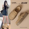 ZHR【厚底增高4cm】勃肯拖鞋2026春季新款复古软底小个子一脚蹬 商品缩略图0