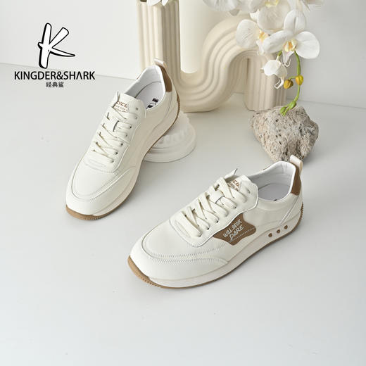 经典鲨2026年春季专柜新品男士韩版系带跑步运动休闲鞋KW08-613061 商品图2