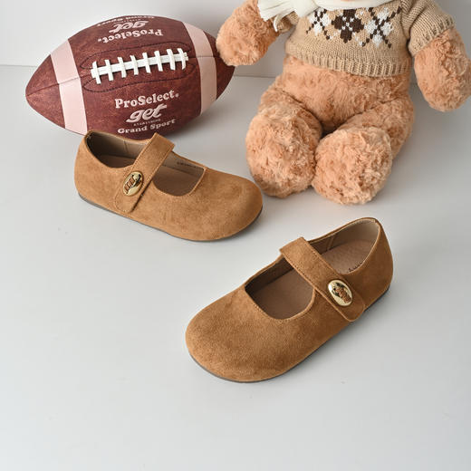 经典鲨2026年春专柜新品复古百搭圆头魔术贴软底勃肯单鞋女KW390-617021 商品图4