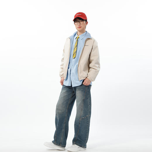 简约宽松潮流钉珠弯刀长裤-纪念日百货门店同款169794512 商品图3