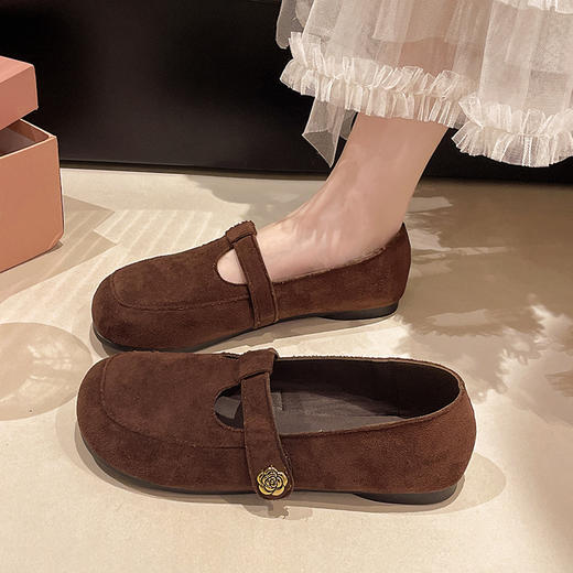 【YW】无忧购法式复古圆头单鞋女春季新款软底百搭玛丽珍鞋580（3.1截单后3-7天发货) 商品图2