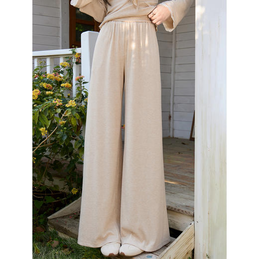 鹿向南「林间絮语」气质燕麦色时尚套装女春季长袖法式上衣两件套 商品图3