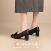 ZHR则则山茶花优雅浅口单鞋女2026新款时髦百搭复古方头粗跟单鞋 商品缩略图2