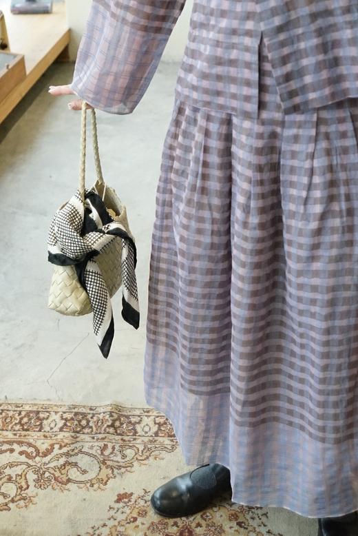 Khadi and Co丝棉格纹半裙 商品图4