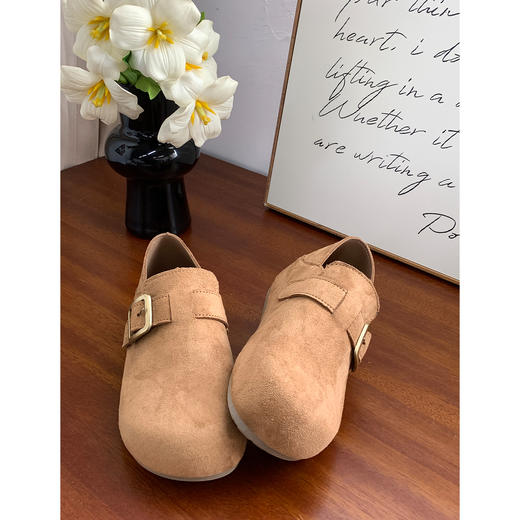 【YW】无忧购春季新款厚底百搭舒适两穿一脚蹬勃肯休闲鞋MIS-5949（3.7截单后3-7天发货) 商品图6