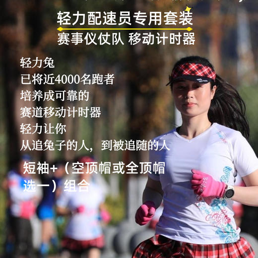 金牌配速员培训班专用2件套短袖帽子 商品图2