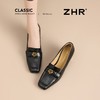 ZHR则则山茶花优雅浅口单鞋女2026新款时髦百搭复古方头粗跟单鞋 商品缩略图9