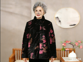 【特价清仓】传统文化唐装女冬季棉衣外套13000013款 加绒 长毛绒特价包邮