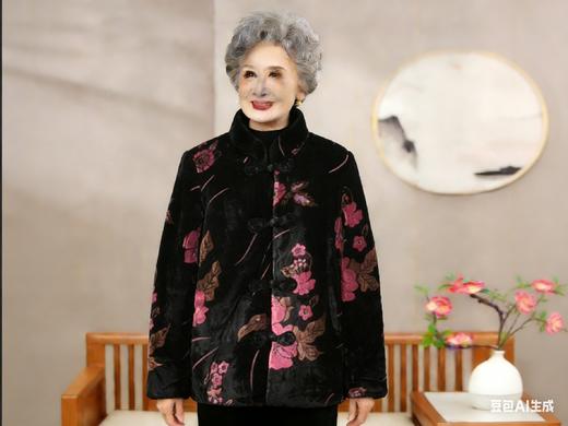 【特价清仓】传统文化唐装女冬季棉衣外套13000013款 加绒 长毛绒特价包邮 商品图0