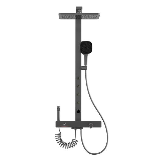 海尔（Haier）智能花洒套装 数显恒温 四功能钢琴键 3D环绕背喷 顶针除垢淋浴器 【恒温数显环绕背喷】XL6F22H 【海尔售后 免费安装】 商品图5