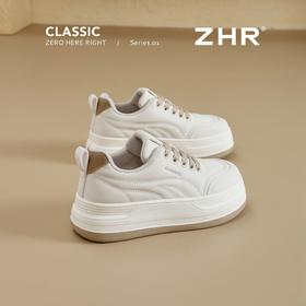 ZHR【增高4.5cm】厚底小白鞋2026春季新款小个子耐磨运动休闲鞋女