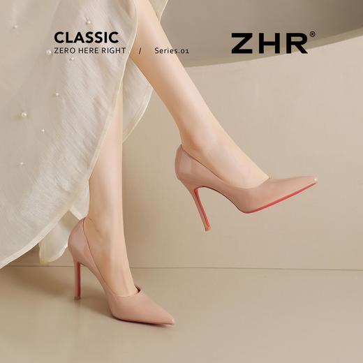 ZHR则则10cm超高跟细跟鞋女2026新款职业红底尖头高跟鞋气质百搭 商品图3