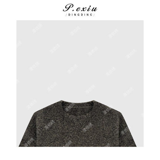 A008潘依绣丁丁宠粉圈圈毛极简气质圆领毛衣 Q5681 商品图2