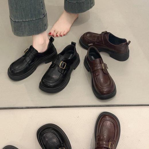 【YW】无忧购英伦风百搭基础款乐福鞋女复古皮鞋女单鞋5801（3.1截单后3-7天发货) 商品图0