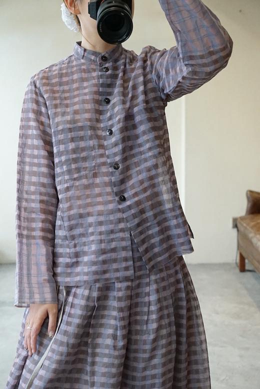 Khadi and Co丝棉格纹半裙 商品图2