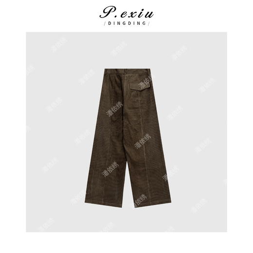 04-2潘依绣丁丁宠粉韩系灯芯绒长裤休闲裤Q1905 商品图1