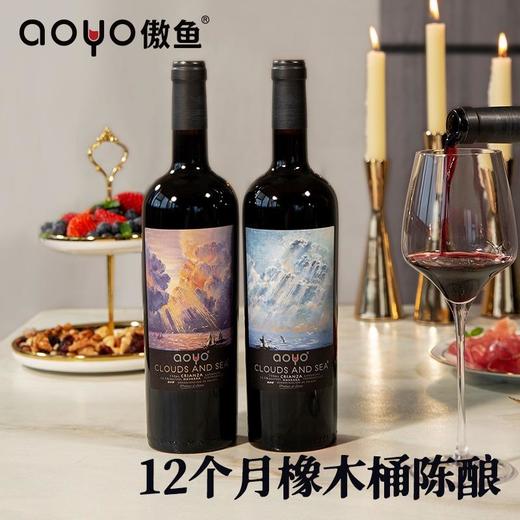 傲鱼西班牙原装原瓶进口红酒海与云红葡萄酒水整箱礼盒装 商品图1