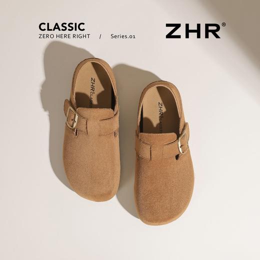 ZHR复古勃肯鞋女2026春季新款懒人一脚蹬两穿半拖鞋内增高休闲鞋 商品图6