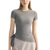 【3~5天发货】跃牌【美度空间】系列 绑带瑜伽短袖女透气百搭瑜伽服上衣TX62015 商品缩略图2