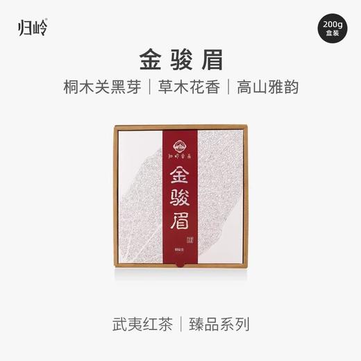 归岭丨桐木关黑芽金骏眉 特级武夷红茶 茶叶送礼盒装小包袋泡茶包200g 臻品系列 私藏级私房茶 商品图0