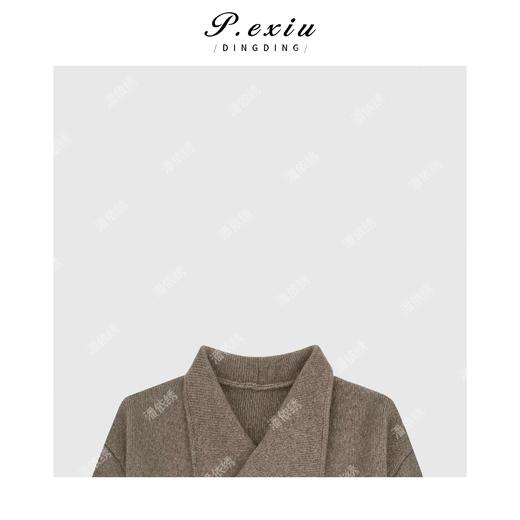 A008潘依绣丁丁宠粉浣熊-绒 羊-毛不规则设计感毛衣 Q34004 商品图2