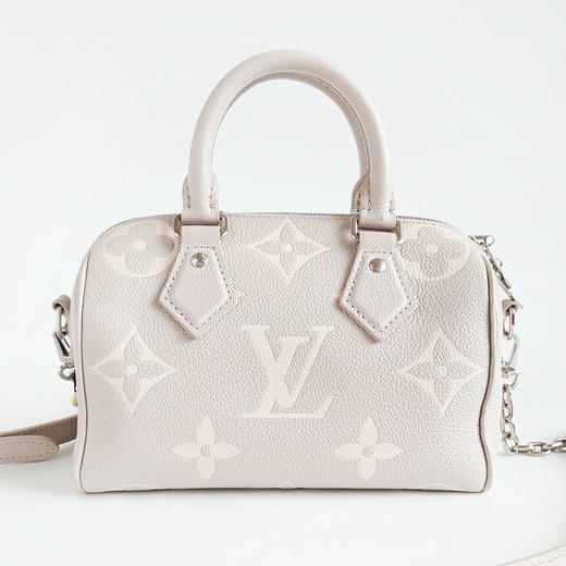 【95新】LV路易威登Speedy系列M14207灰紫色全皮压纹Speedy 20手提单肩包女士060226HS25 商品图1