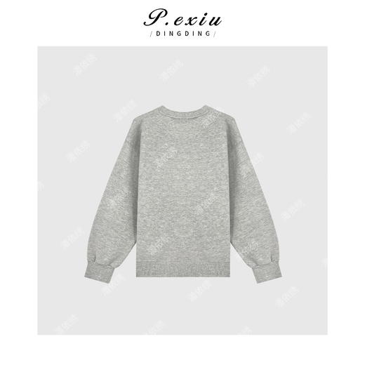 D2韩版百搭字母加绒圆领卫衣 Q56042 商品图1