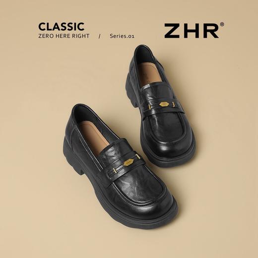ZHR则则复古抓皱平底乐福鞋2026春季新款轻便百搭舒适通勤小皮鞋 商品图5